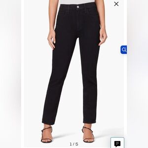 Favorite Daughter Black Erin Straight Leg Jeans